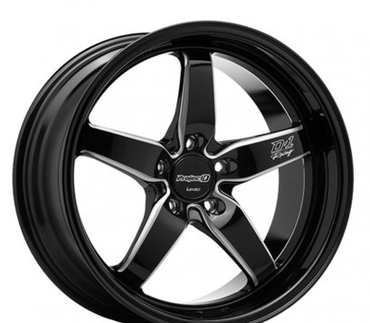 D1-Racing 18x10.5 ET 20 PCD 5x114.3 CB 73.1 Black/Edge Spoke ball Cut