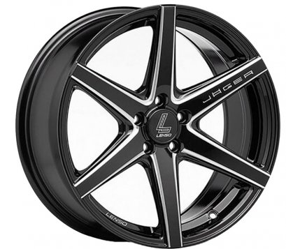 Lenso Jager-Craft 18x8.5 ET 35 PCD 5x114.3 CB 73.1 Black/Laser Text/Edge Spoke Ball Cut