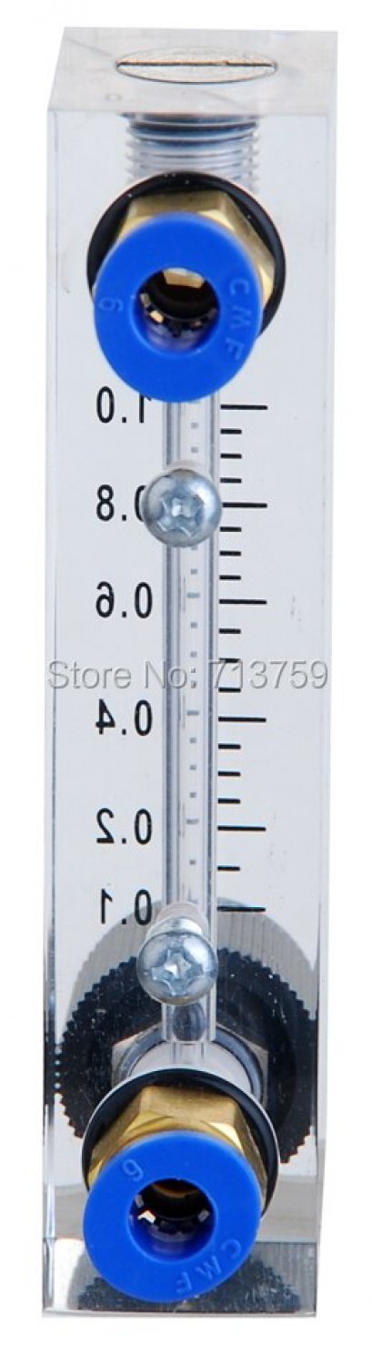 LZM-4T Acrylic Flow Meter Insertion Type Air Float Flowmeter Gas Rotameter