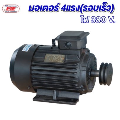 มอเตอร์ 3 kW/4 HP/RPM 2800/380V./ขดลวดทองแดงแท้