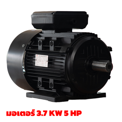 มอเตอร์ 3.7 kW/5 HP/RPM1400/220V./ขดลวดทองแดงแท้