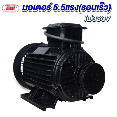 มอเตอร์ 4 kW/5.5 HP/RPM2800/380V./ขดลวดทองแดงแท้