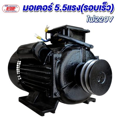 มอเตอร์ 4 kW/5.5 HP/RPM2800/ 220V. / ขดลวดทองแดงแท้