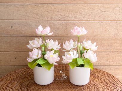 แจกันดอกบัว 5 ดอก (คู่)