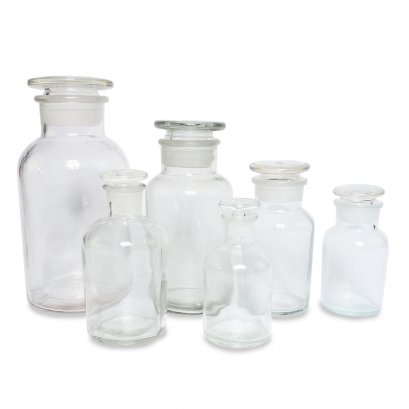 ขวดแก้วสีใส ปากกว้าง, China