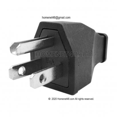 หัวปลั๊กไฟตัวผู้ (M) NEMA 5-15P  สำหรับเข้าหัวสายด้วยตัวเอง