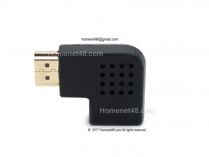 หัวแปลง HDMI เป็นหัวฉาก (F&gt;M) หันไปทางซ้าย