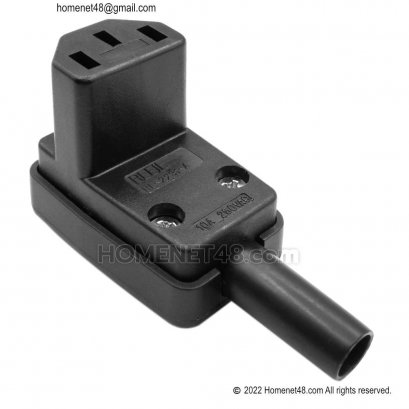 หัวปลั๊กไฟ 3 ขา IEC 320 C13 หัวฉาก