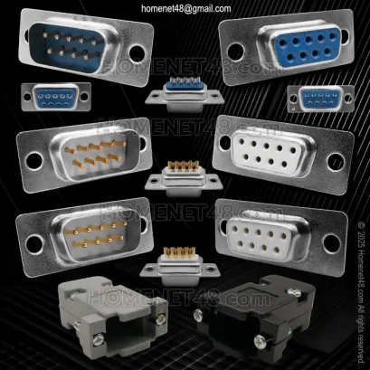 ชุดประกอบเข้าหัว RS232 DB9 (Serial 9 Pins)