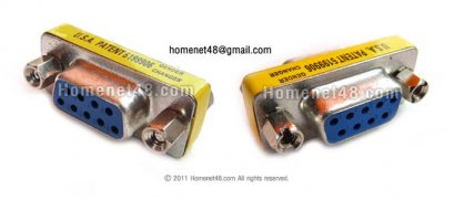 หัว RS232 DB9 (Serial 9 Pins) ตัวเมีย (F-F)