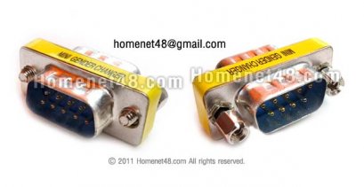 หัว RS232 DB9 (Serial 9 Pins) ตัวผู้ (M-M)