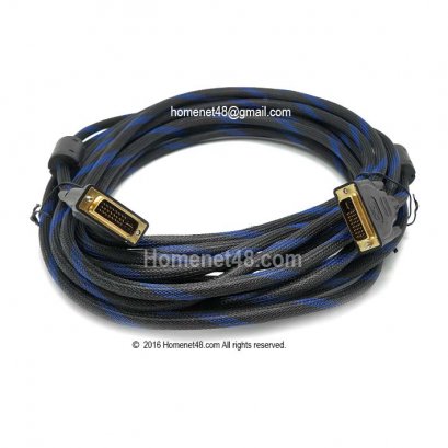 สายจอ LCD DVI ยาว 10 เมตร (DVI 24+5 Pins M-M)