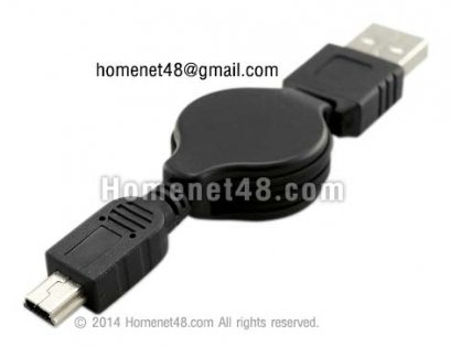 ตลับ USB เก็บสาย 5 Pin (M&gt;M 5 Pins)
