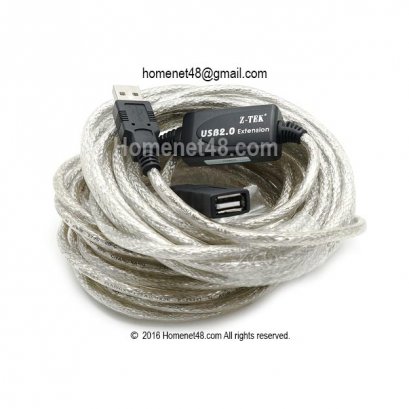 สายต่อ USB 2.0 ผู้-เมีย (AM-AF) (Z-TEK) ยาว 10 เมตร
