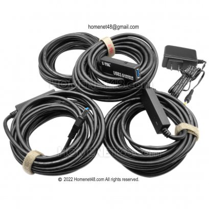 สายต่อ USB 3.0 ผู้-เมีย (AM-AF) Z-TEK ยาว 20 เมตร