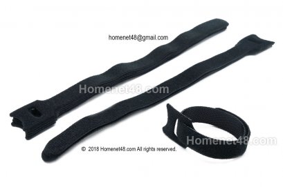 ตีนตุ๊กแก ที่รัดสายไฟ ยาว 15 ซม. สีดำ