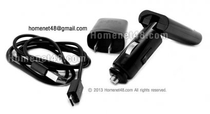ที่ชาร์จไฟ Smartphone 3 IN 1 (USB+ไฟบ้าน+รถยนต์)