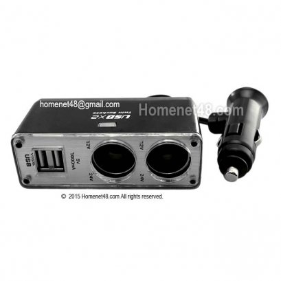 (สั่งตามออเดอร์) Car Charger ที่ชาร์จแบตในรถยนต์ 2 Port + 2 USB
