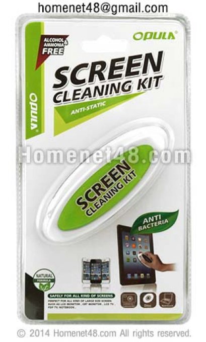 สเปรย์+แปรงสำหรับเช็ดหน้าจอโดยเฉพาะ (ไม่มีแอลกอฮอล์และแอมโมเนีย)