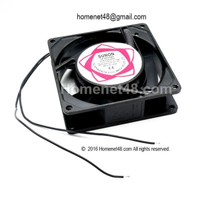 พัดลมเหล็ก 9 ซม. (220V) No Plug (สำหรับจัมพ์สายต่อไฟเอง)