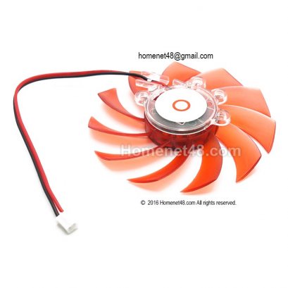 พัดลมการ์ดจอ VGA Cooler 7.5 ซม. แบบจุดยึดเรียง 4 จุด