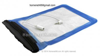 ซองใส่ Tablet กันน้ำ ล็อก 3 ชั้น (16.2 x 22 ซม.) +สายต่อหูฟังด้านนอก