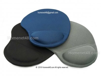 แผ่นรองเม้าส์ผ้า พร้อมเจลรองข้อมือ พื้นโฟม