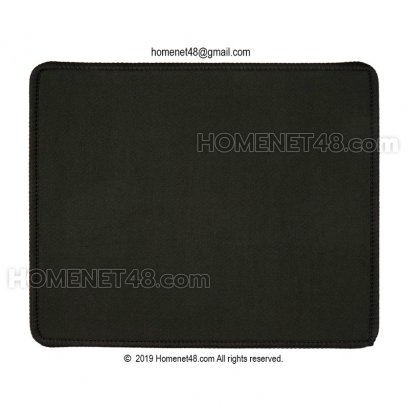 แผ่นรองเม้าส์ผ้ากันน้ำ (Mouse Pad) พื้นยาง เย็บขอบ (21x25 cm.) หนา 5 มิล