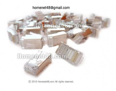 หัว RJ-45 CAT5E เข้าหัวสายแลน หัวเหล็ก