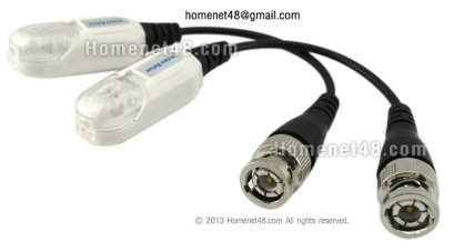 Video Balun (1 คู่) สำหรับเดินสายระบบ CCTV