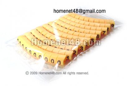 ตัวเลข Mark สายแลน 0-9 แพคเลขละ 10 ตัว