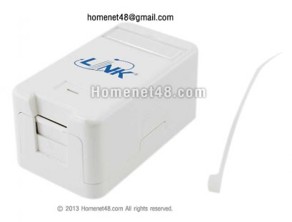 บล๊อกตัวเมีย (Link) สำหรับวางบนพื้น แบบมีฝาปิดกันฝุ่น (1 ช่อง) (US-2118)