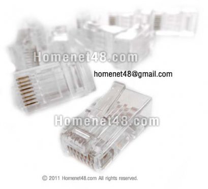 หัว RJ45 หัวแลน CAT6 สำหรับเข้าหัวแลน (แพคละ 10 ตัว)