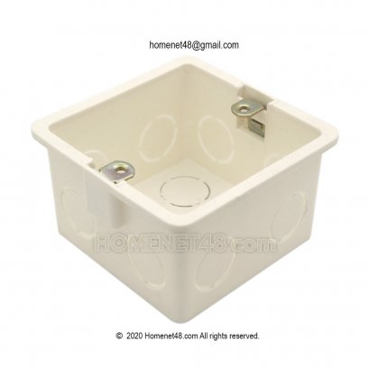บล็อคพลาสติก บล็อคฝัง กล่องฝัง (Outlet box) รุ่นมาตรฐาน