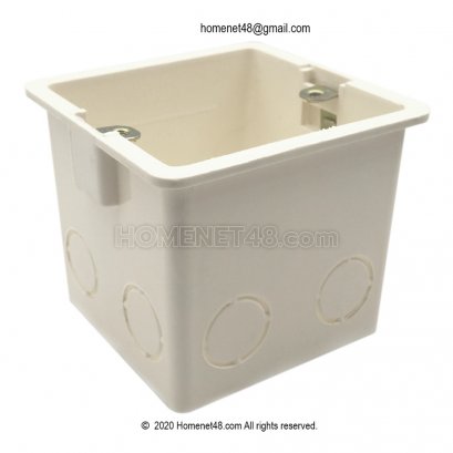 บล็อคพลาสติก บล็อคฝัง กล่องฝัง (Outlet box) แบบบาง ลึก 7 ซม.