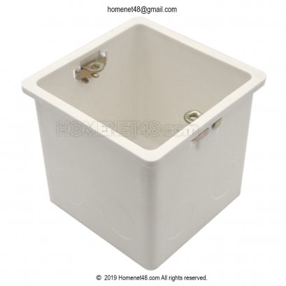 บล็อคพลาสติก บล็อคฝัง กล่องฝัง (Outlet box) หนา ลึก 7.5 ซม.