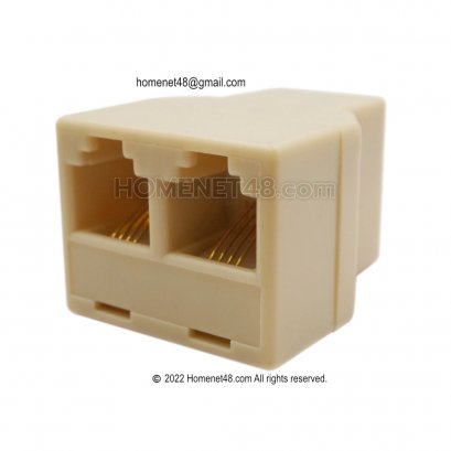 ตลับโทรศัพท์ กล่องแยกสัญญาณสายโทรศัพท์ เข้า 1 ออก 2