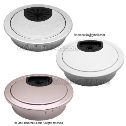 ฝาครอบสายไฟ ช่องร้อยสายไฟ วงกลม (6 ซม.)