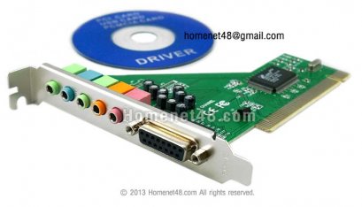 Sound Card PCI 5.1 Channel สำหรับ PC Computer