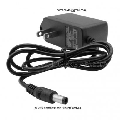 อะแดปเตอร์แปลงไฟ 12V 1A (AC to DC Adapter) 5.5 x 2.5mm.