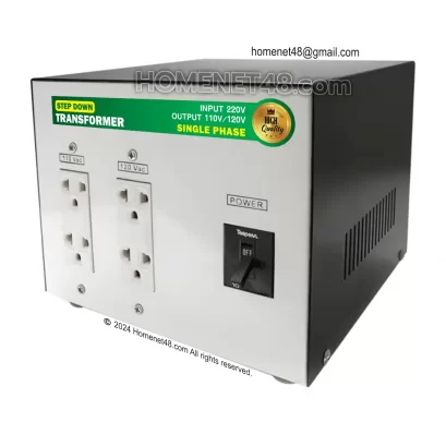 หม้อแปลงไฟ 220V เป็น 110V+120V 1500-3000VA ประกัน 1 ปี