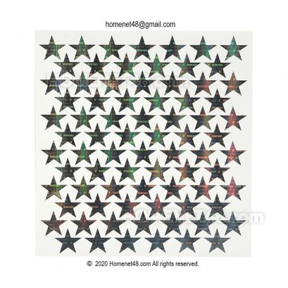 Sticker Void รับประกัน Hologram 3 มิติ รูปดาว (2 ซม.) (78 ดวง)