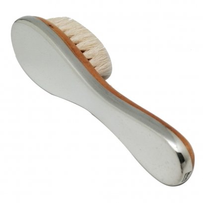 Pewter &amp; Wooden Baby Brush