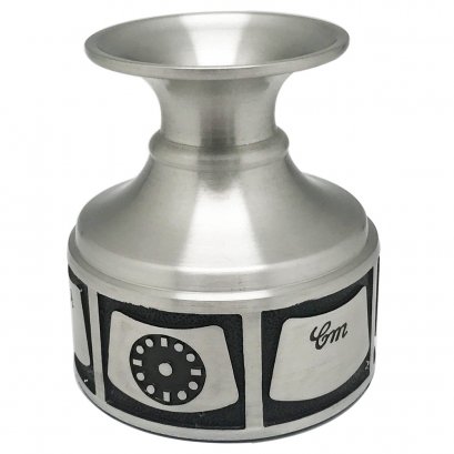 Pewter Birth Record and Candlestick