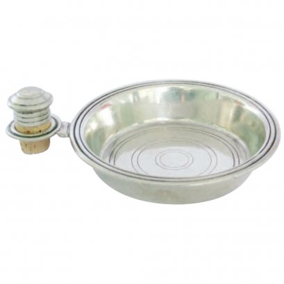 Pewter Vintage Bottle Coaster w/stopper