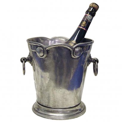 Pewter Vintage Champagne Cooler Bucket w/handles