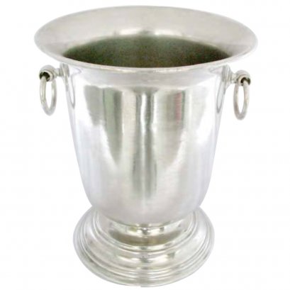 Pewter Vintage Pedestal Champagne Cooler Bucket w/handles