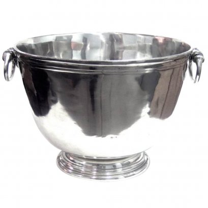 Pewter Vintage 6 bottles Champagne Cooler w/handles