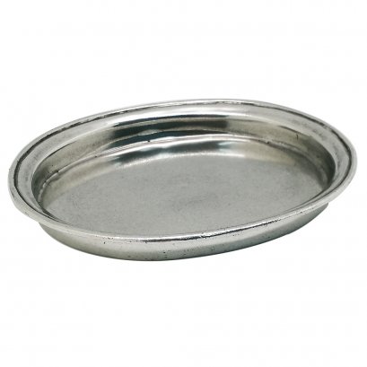 Pewter Oval Deep Tray