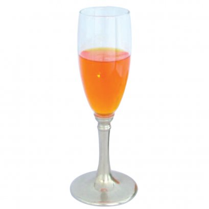 Champagne Goblet w/Pewter Stem